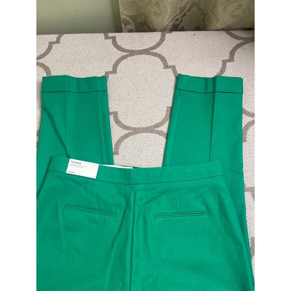 Ann Taylor The ANKLE High Rise cuffed green pants, size 14 - Picture 12 of 12